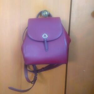 Kate Spade Burgundy Backpack